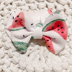 Watermelon baby bow headband